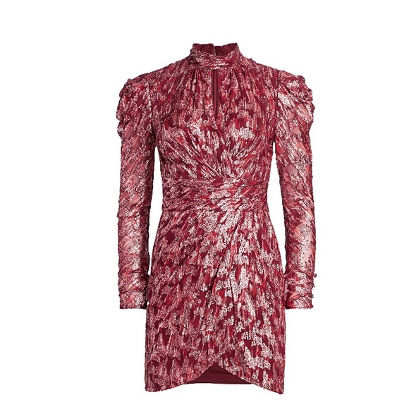 Jonathan Simkhai Red Metallic Dress - Picture 3 of 6
